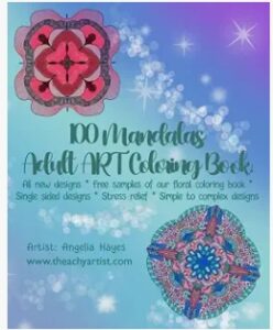 “Mandala coloring book cover featuring an intricate circular mandala design centered on a soft gradient background, styled for adult coloring, relaxation, and stress relief.